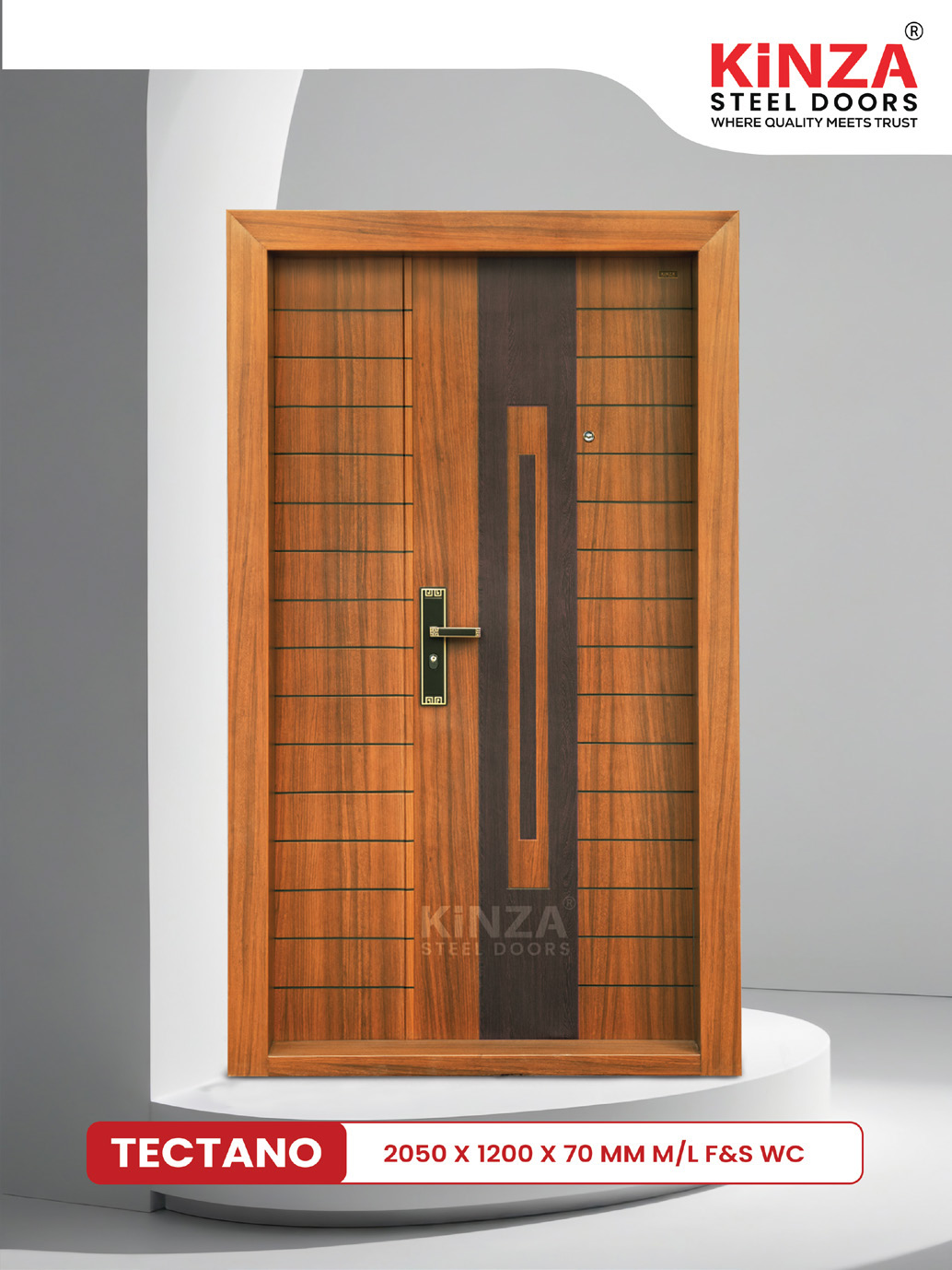 Siddhi Galvalume Steel Entrance Door - Siddhi TECTANO Architectural Door