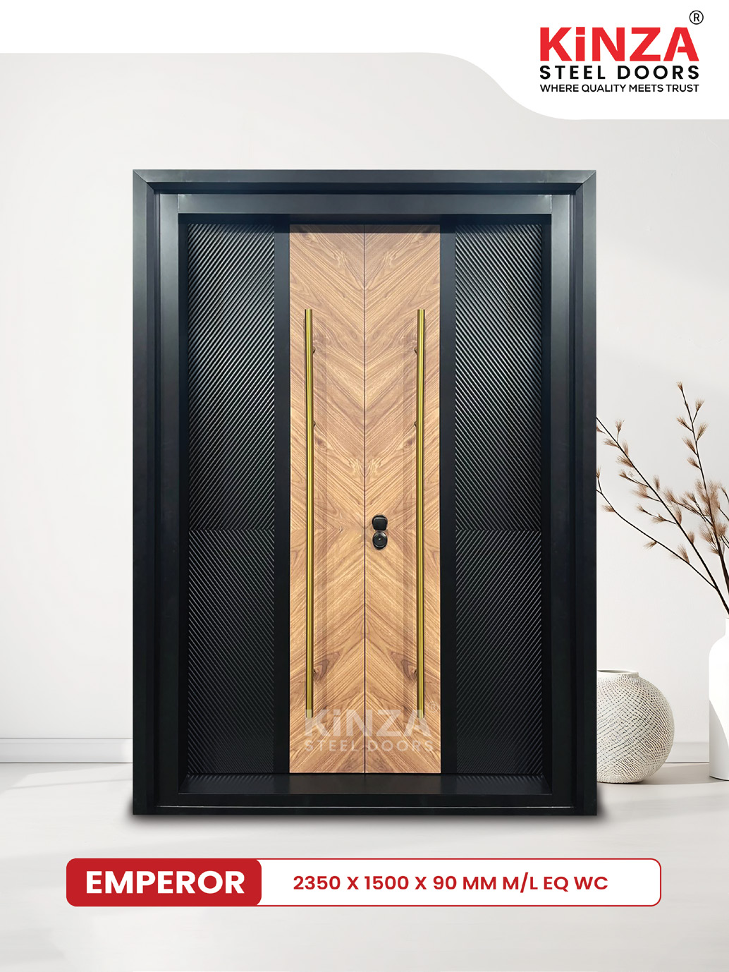 Siddhi Galvalume Steel Entrance Door - Siddhi EMPEROR Luxury Villa Door
