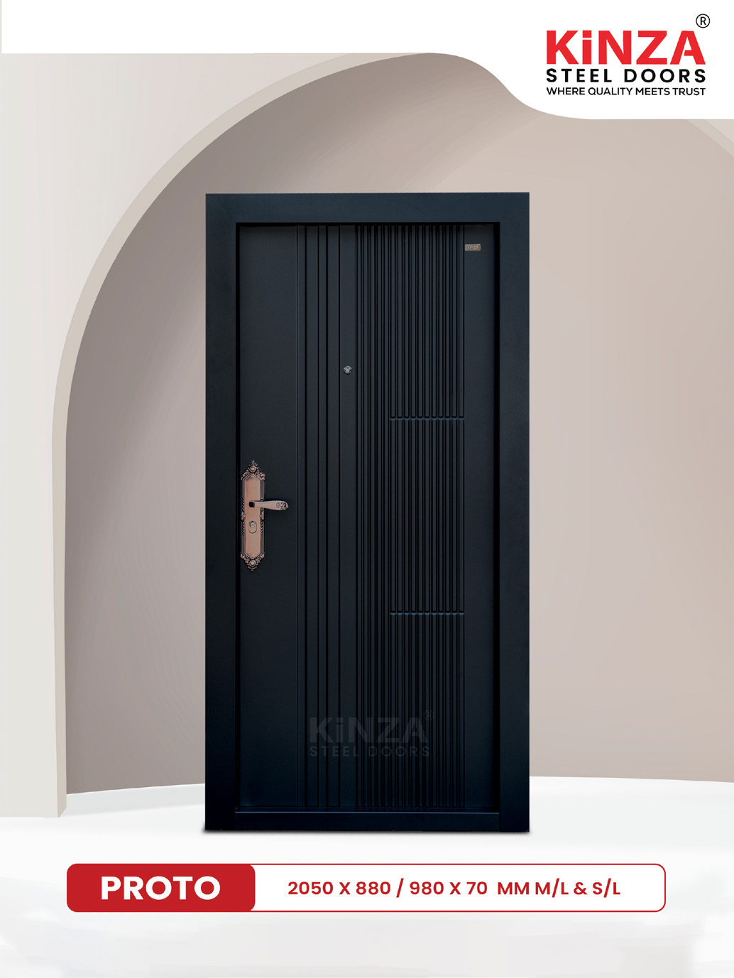 Siddhi PROTO Single Matte Black Door thumbnail 2
